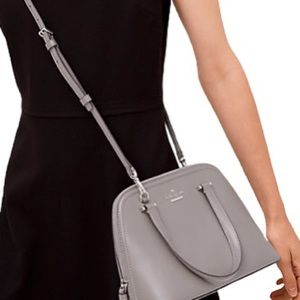 Kate Spade Patterson Dome Satchel Small Gray 🤍